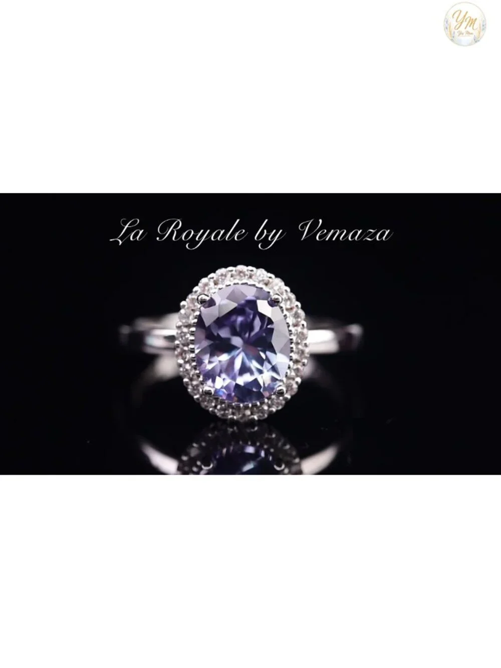 Lab Created Alexandrite Ring 925 Sterling Silver Halo Statement June Birthstone